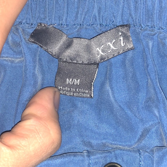 Forever 21 Blue Strapless Romper Medium - Picture 4 of 4